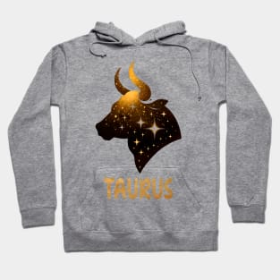 silhouette golden Taurus Zodiac Sign Astrology born April & May June Birthday Taurus Zodiac Horoscope April & May June Birthday Hoodie